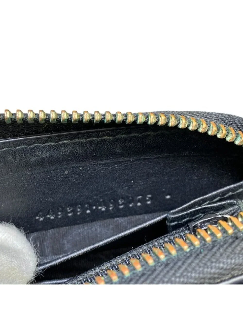 Gucci Micro Guccissima Wallet Zip Around Logo Leather Black Sophistication - Picture 9 of 9